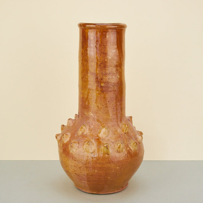 Moroccan Spike Detail Ochre Vases