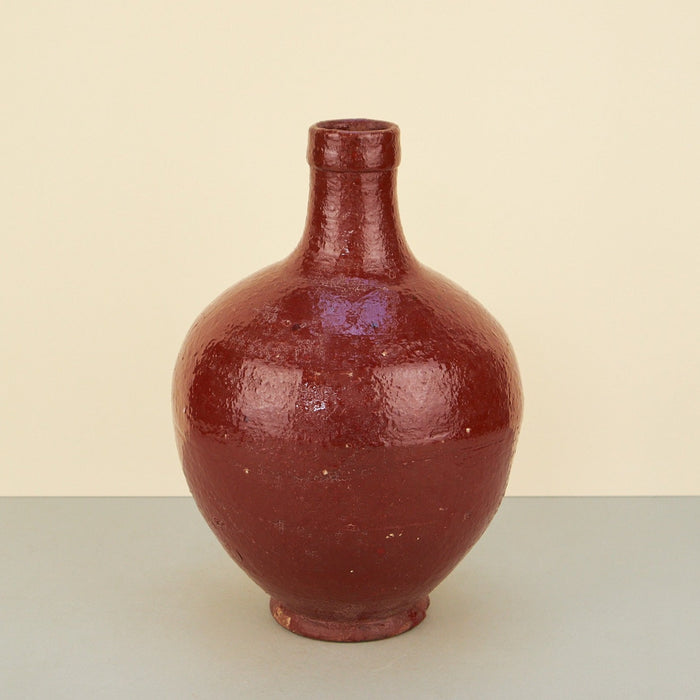 Moroccan Round Dark-Red Vase