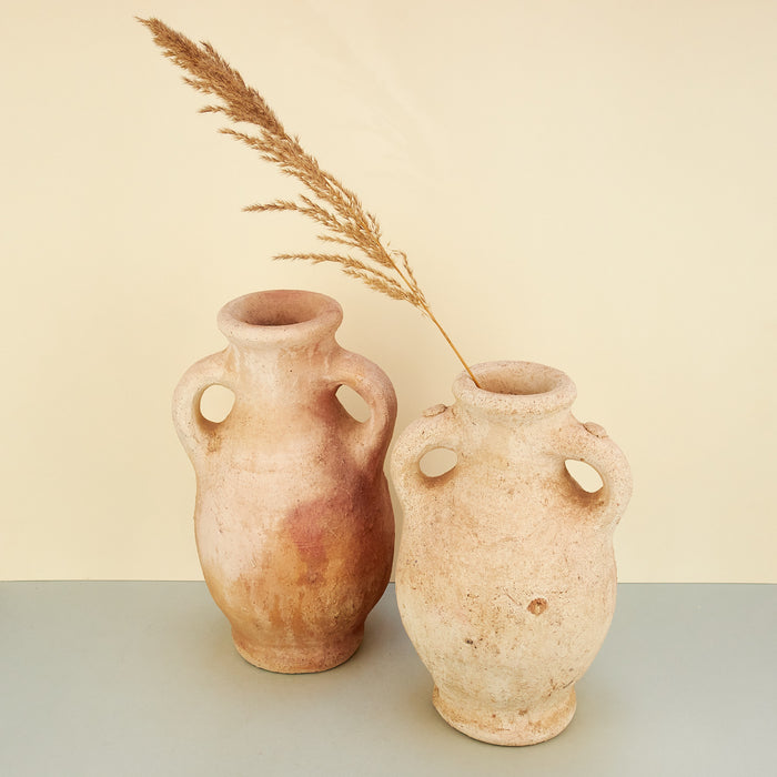 Moroccan Terracotta Vase with Handles