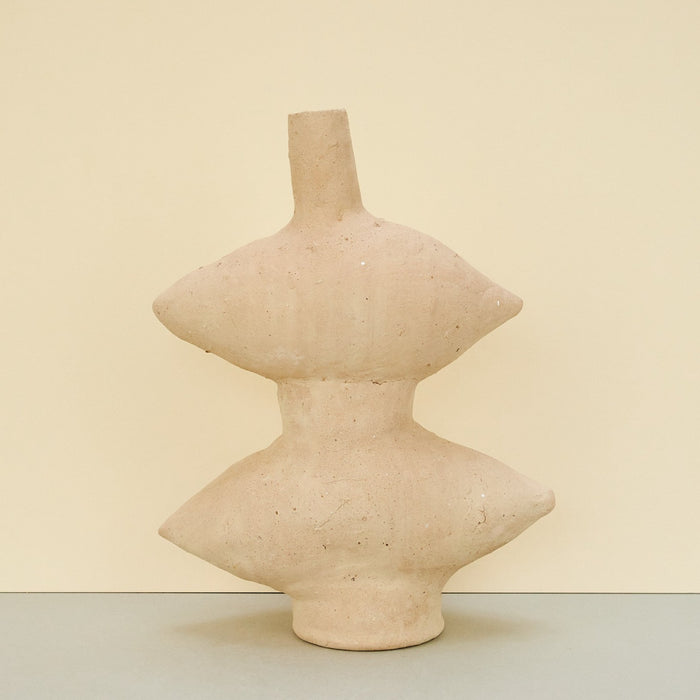 Natural Tamegroute Double-Spike Vase