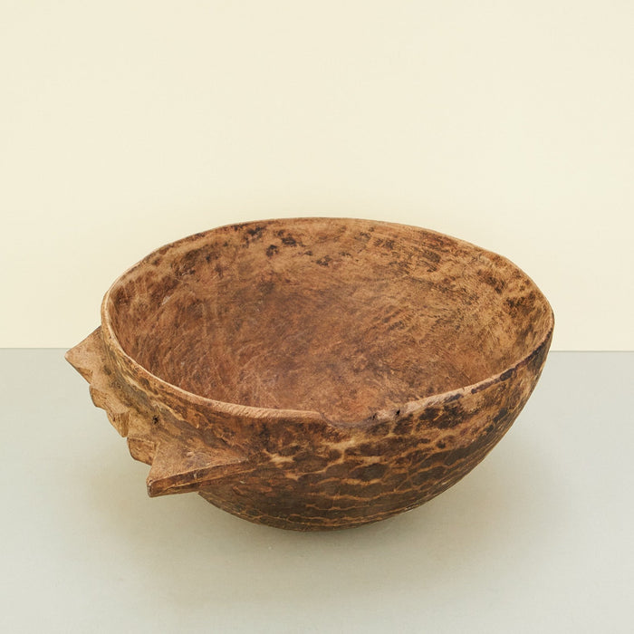 Antique Carved Wooden Bowl