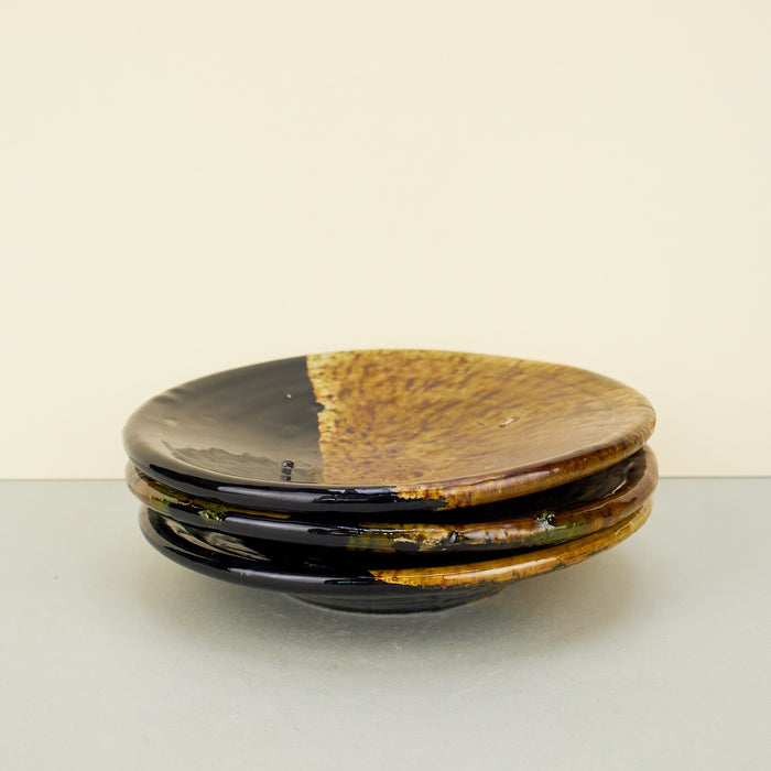 Moroccan Olive/Black Tamegroute Small Serving Plate