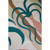 wall hanging blanked with abstract plants and trees in muted colurs