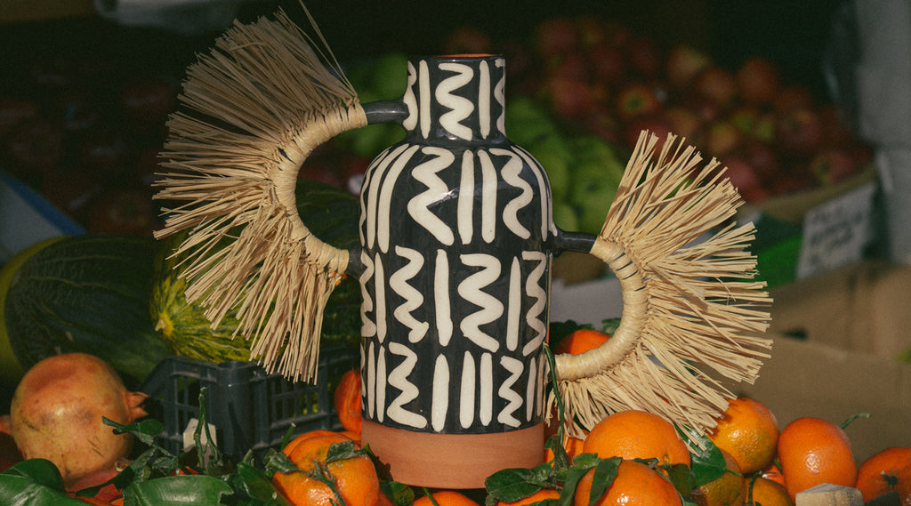 Sarah Burton Fielding, A New Tribe shop Hackney Road black and white vase