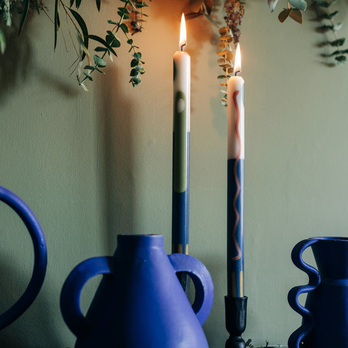 'Terracotta' Taper Candles