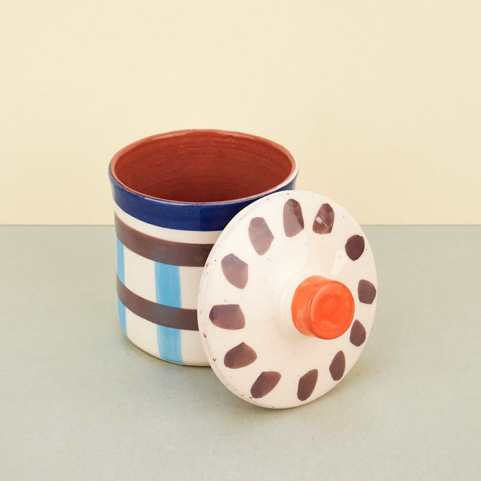 'Leo' Hand Painted Ceramic Pots