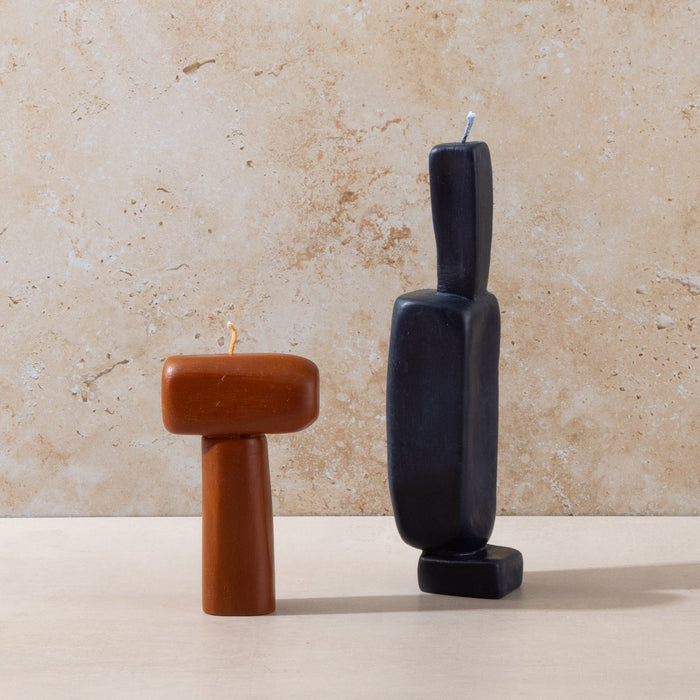 Sculptural Balanced Candles