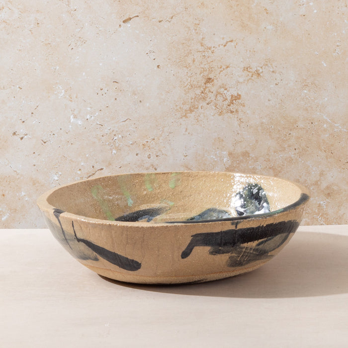 'Emotional Landscape' Fruit Bowl in Gold Sand Clay