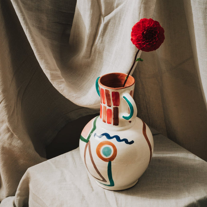 'Sefrou' Hand Painted Ceramic Vase
