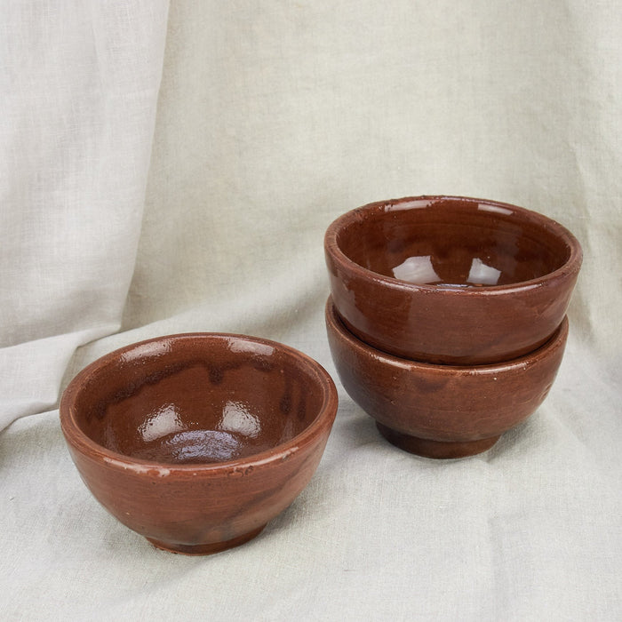 Moroccan Brown Glazed Bowls