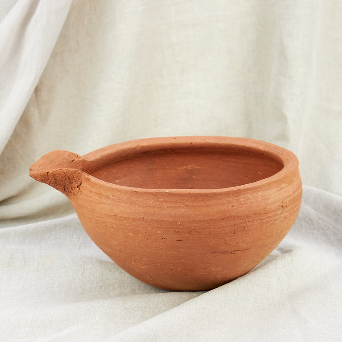 Moroccan Terracotta Bowl with Spout