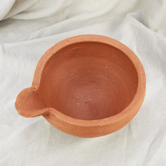 Moroccan Terracotta Bowl with Spout