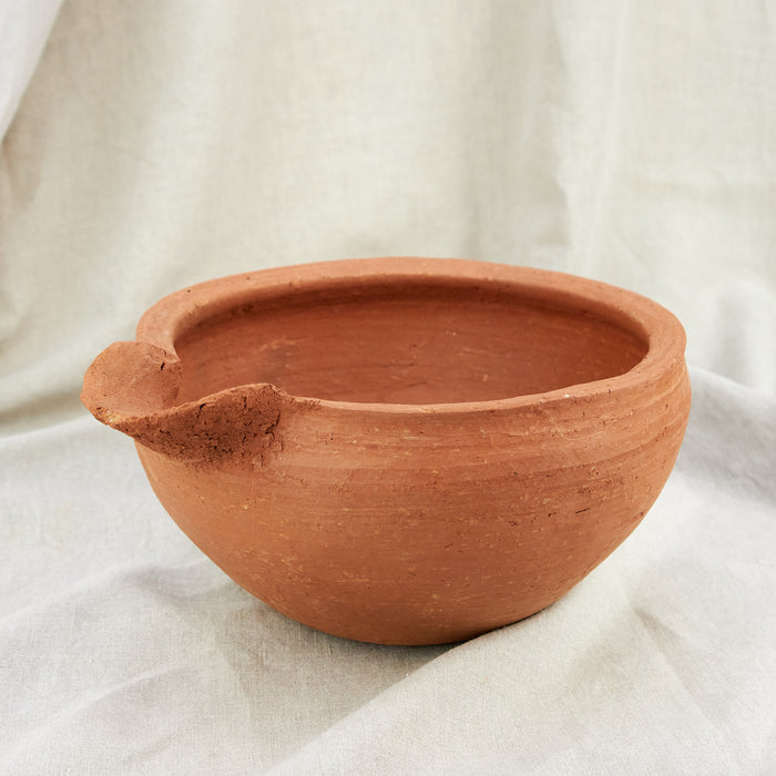 Moroccan Terracotta Bowl with Spout