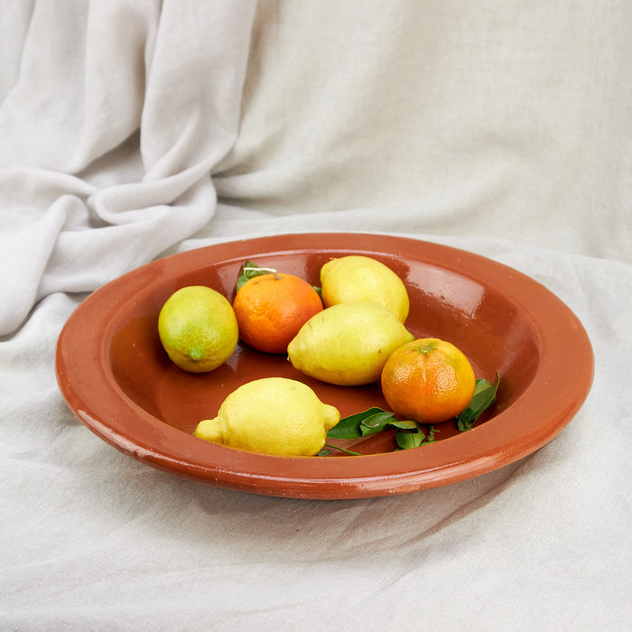 Moroccan Glazed Terracotta Large Fruit/Cous Cous Dishes