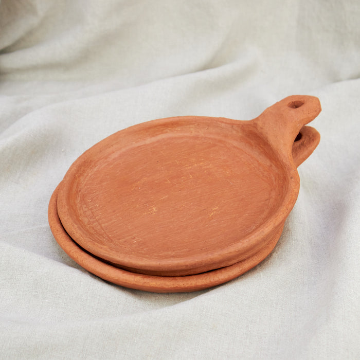 Moroccan Terracotta Flat Candle/Serving Plate