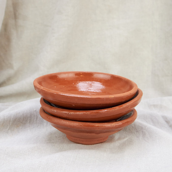 Moroccan Terracotta Glazed Small Serving Dish