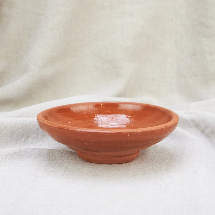 Moroccan Terracotta Glazed Small Serving Dish