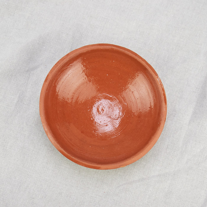 Moroccan Terracotta Glazed Small Serving Dish