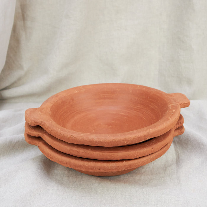 Terracotta Deep Plates with Handles