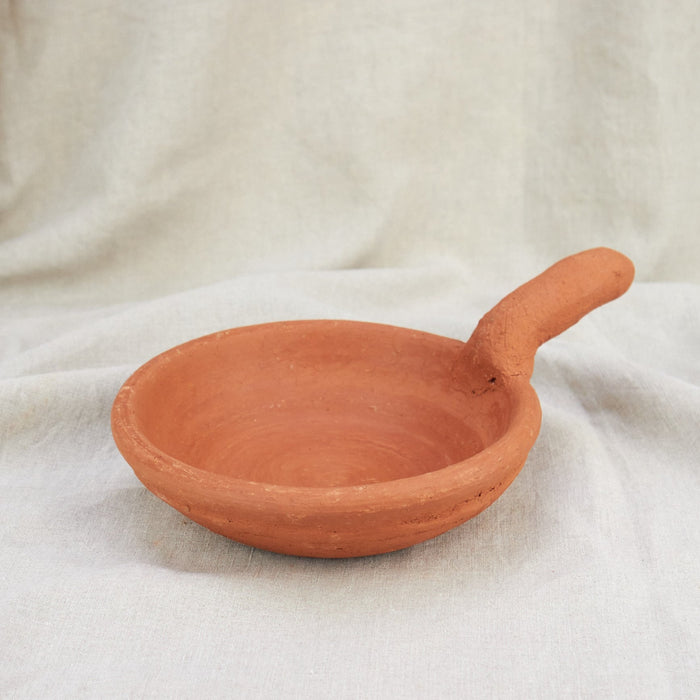 Moroccan Terracotta Serving Bowl with Handle