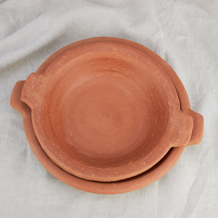 Terracotta Deep Plates with Handles