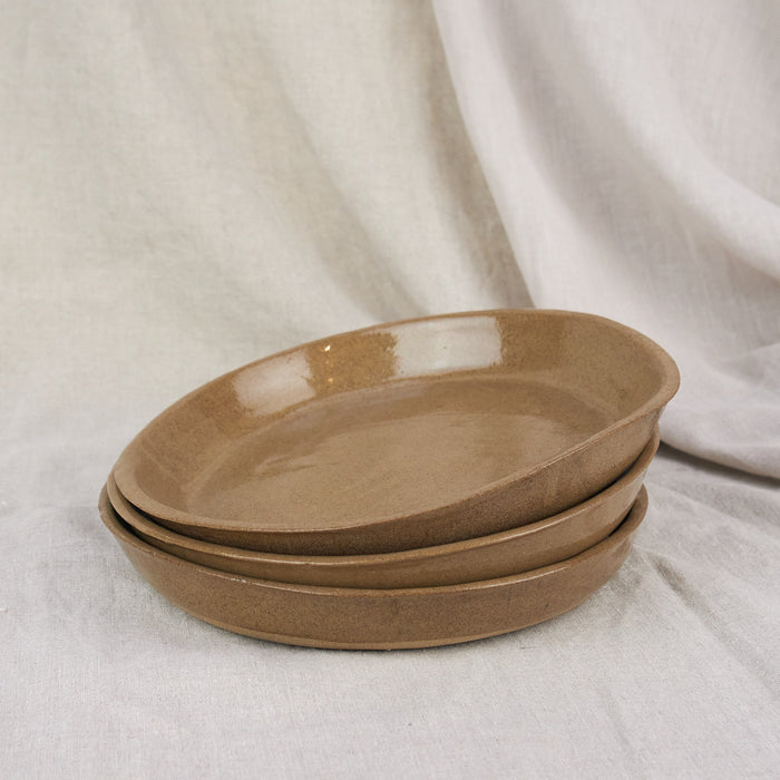 Wood Sand Nude Deep Medium Side Plate