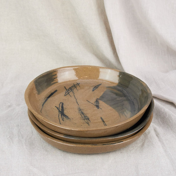 Beautiful Mess Wood Sand Deep Medium Side Plate