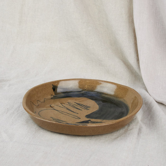 Beautiful Mess Wood Sand Deep Medium Side Plate