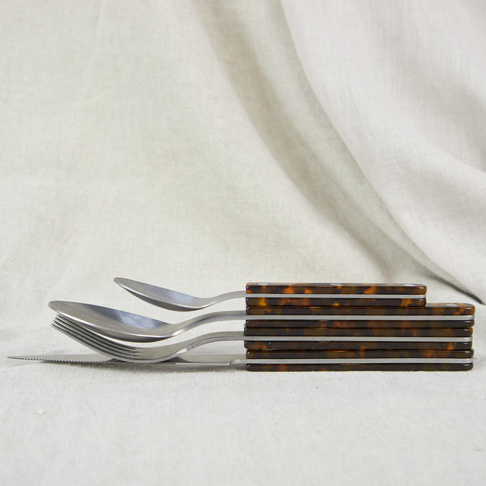 Bistro Vintage Cutlery Set - Tortoise