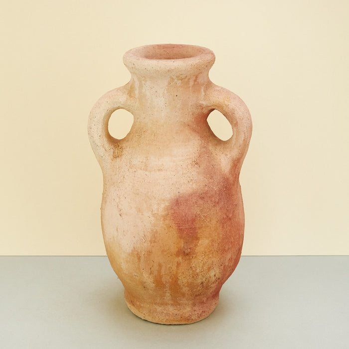 Moroccan Terracotta Vase with Handles