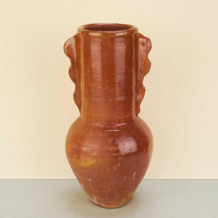 Moroccan Wave Detail Ochre Vases