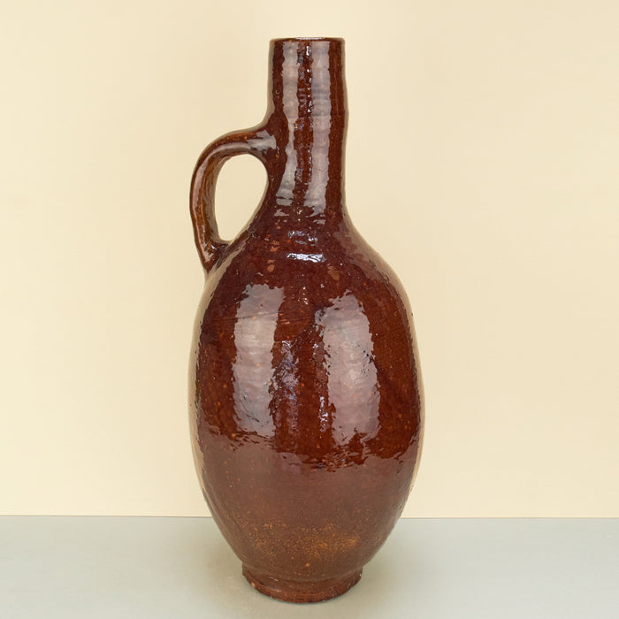 XL Moroccan Brown Sculptural Vase