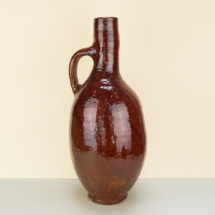 XL Moroccan Brown Sculptural Vase
