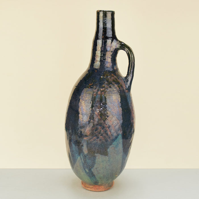 XL Moroccan Deep-Blue Sculptural Vase