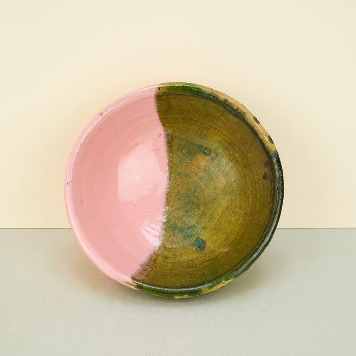 Moroccan Pink/Green Tamegroute Small Serving Bowls