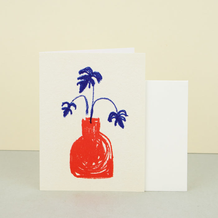 'Red Vase' Card