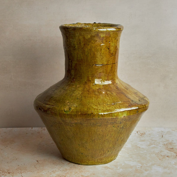 Olive Tamegroute Sculptural Vase