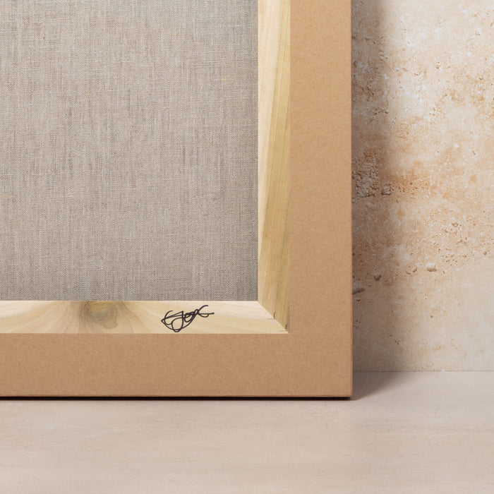 'Rug on a Crumbling Wall in Morocco' Original Framed Painting