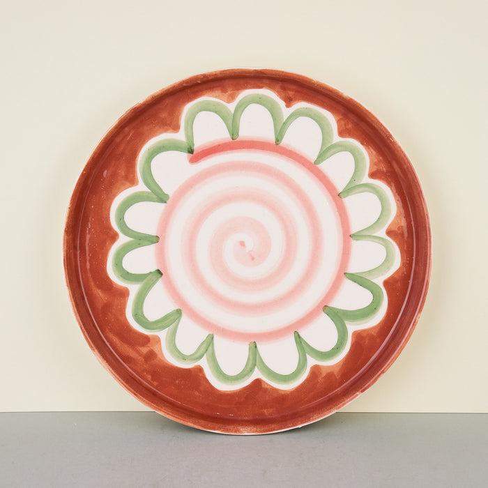 'Flower' Hand Painted Plates