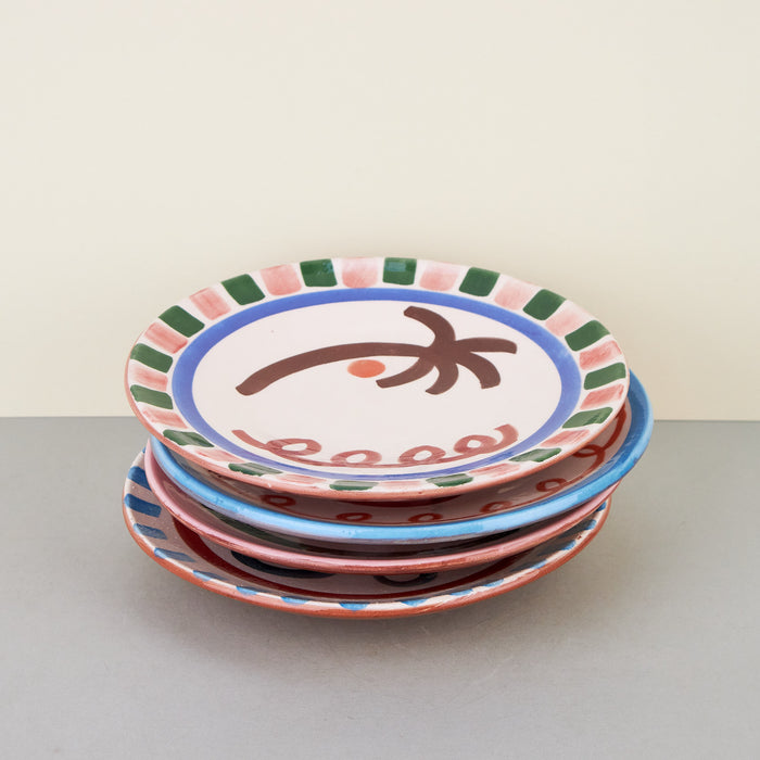 'Holiday' Hand Painted Side Plates