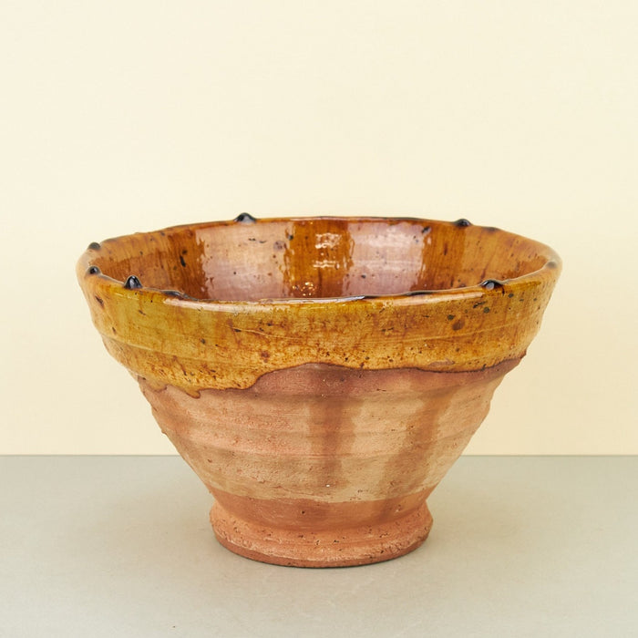 Moroccan Mustard Tamegroute Serving Bowl