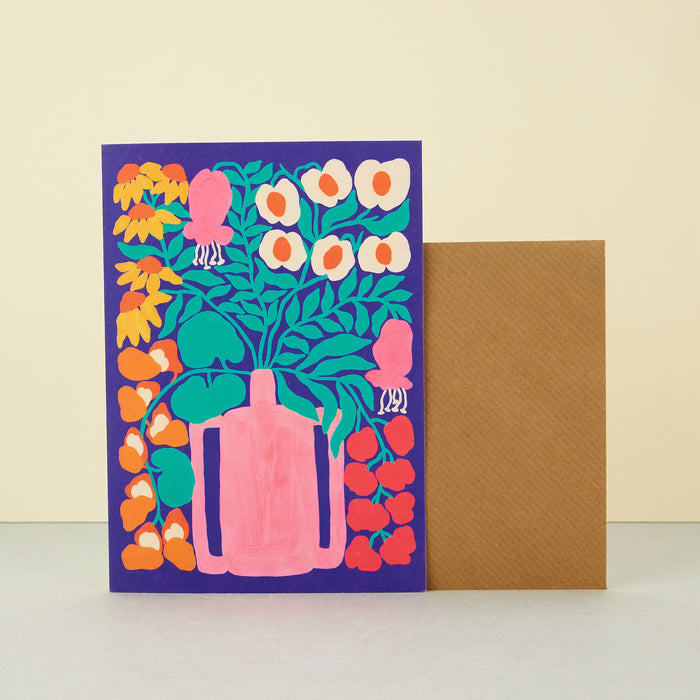 'Blushing' Greetings Card