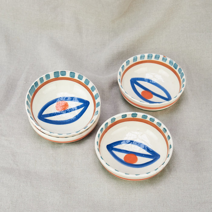 Hand Painted Mini Ceramic Bowl with Eye