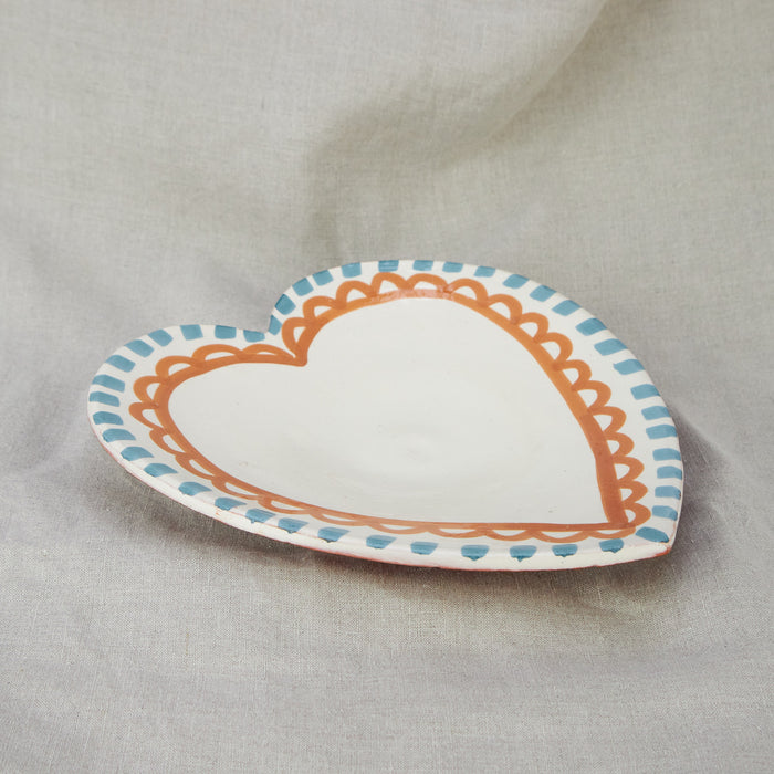 'Mon Coeur 5' Heart Shaped Ceramic Plate