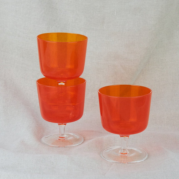 'Aurora' Orange Stem Glass