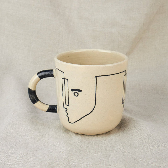 'Together' Mug with Checkered Handle