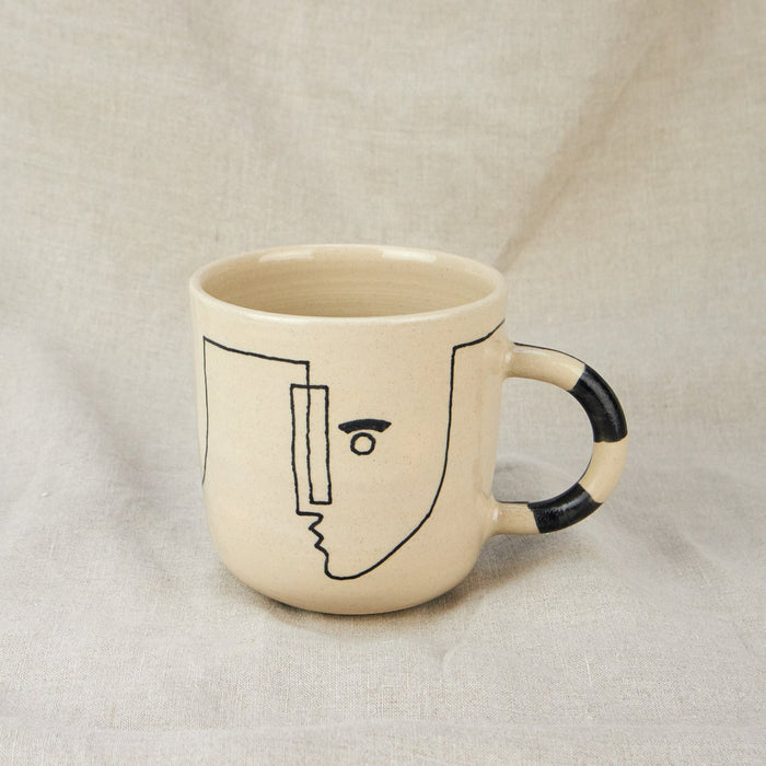 'Together' Mug with Checkered Handle