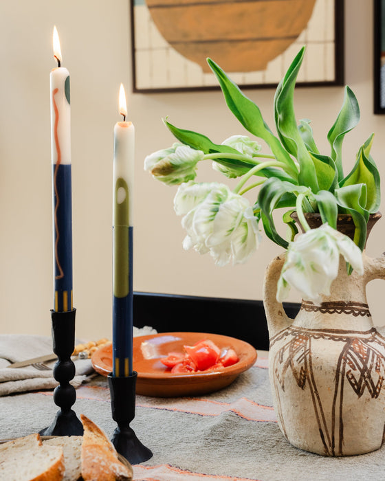 'Terracotta' Taper Candles