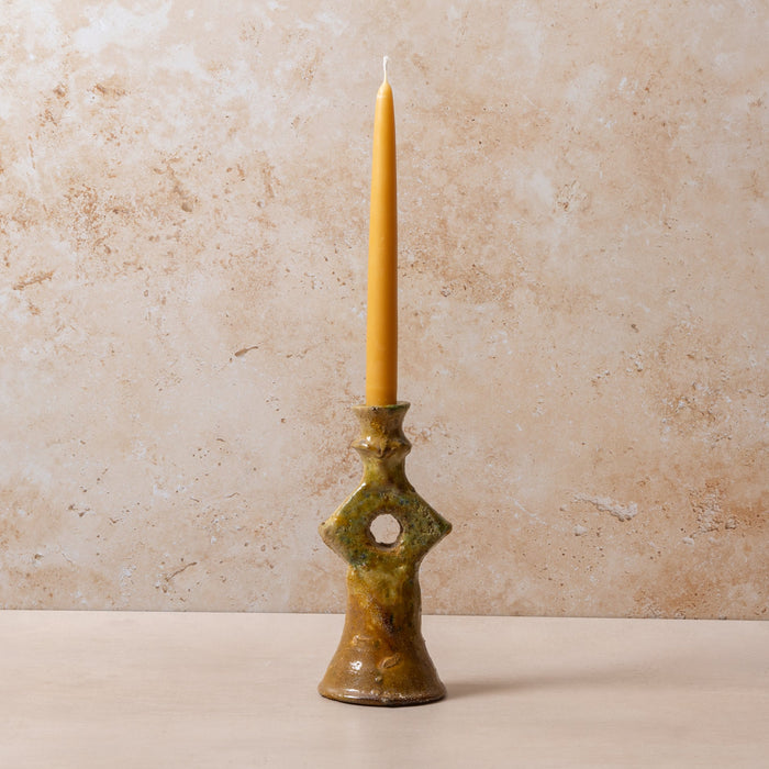 Tamegroute Mini Olive Diamond Candle Holders