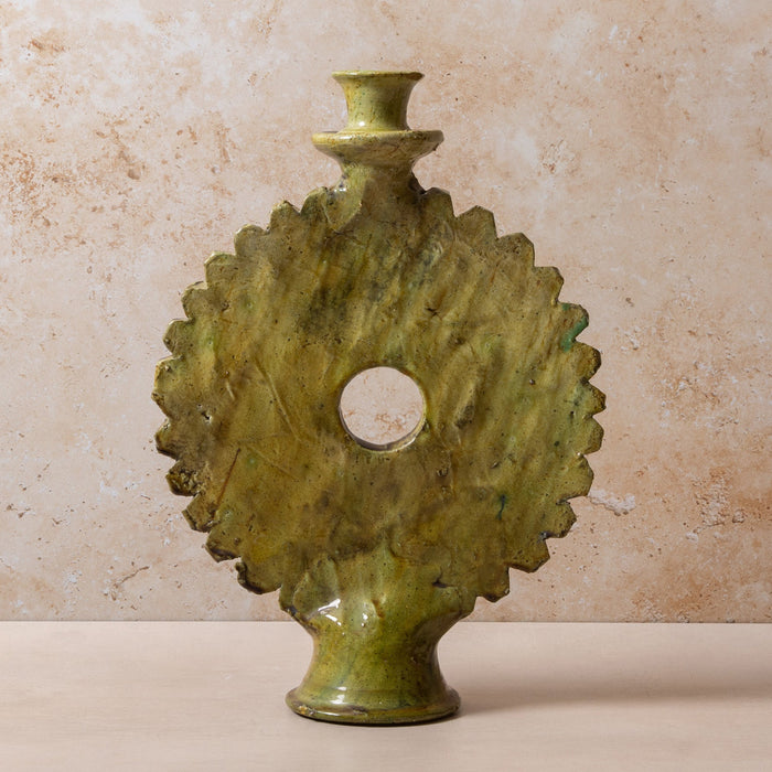 Tamegroute XL Round Olive Candle Holder